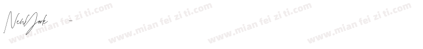 NewYork 纽约字体转换